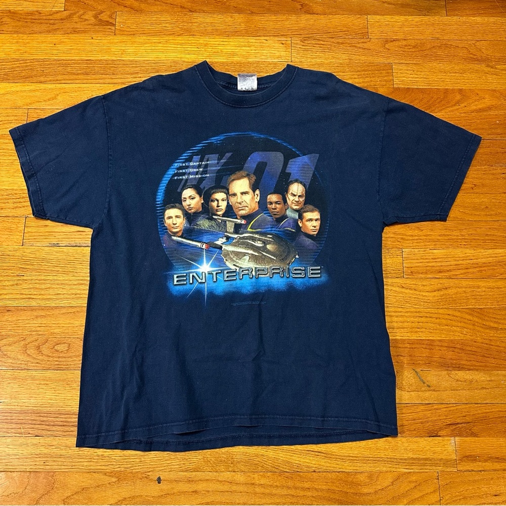 VTG 2001 Star Trek Enterprise Movie Promo Shirt Size XLarge